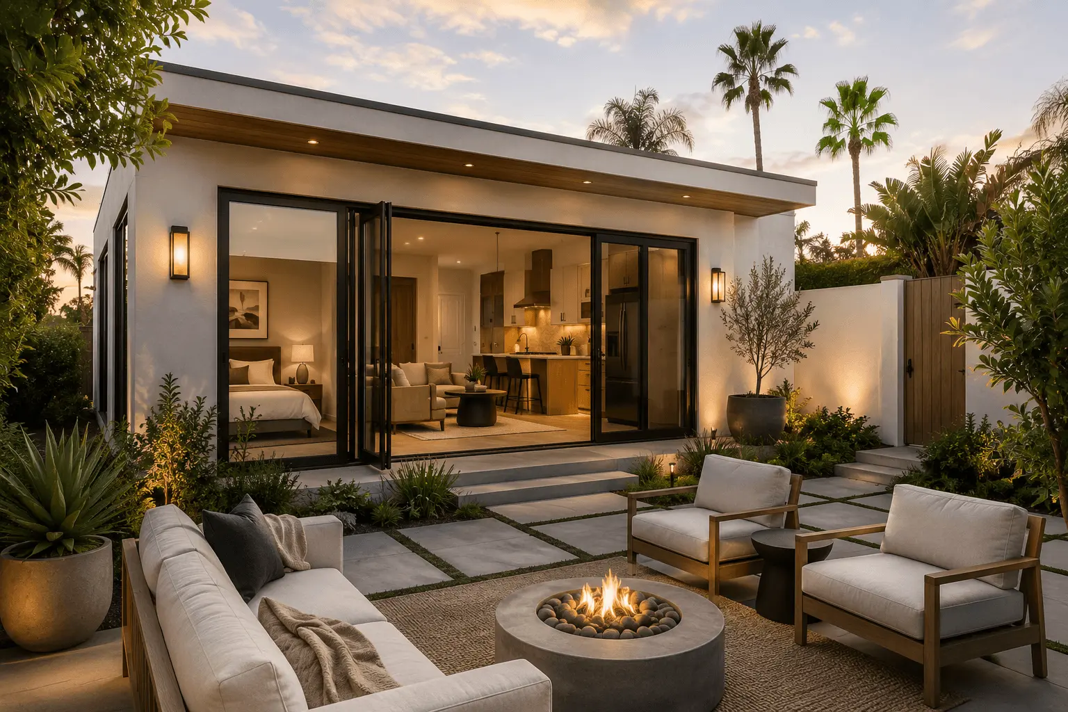 Luxury ADU construction Carlsbad backyard detached unit