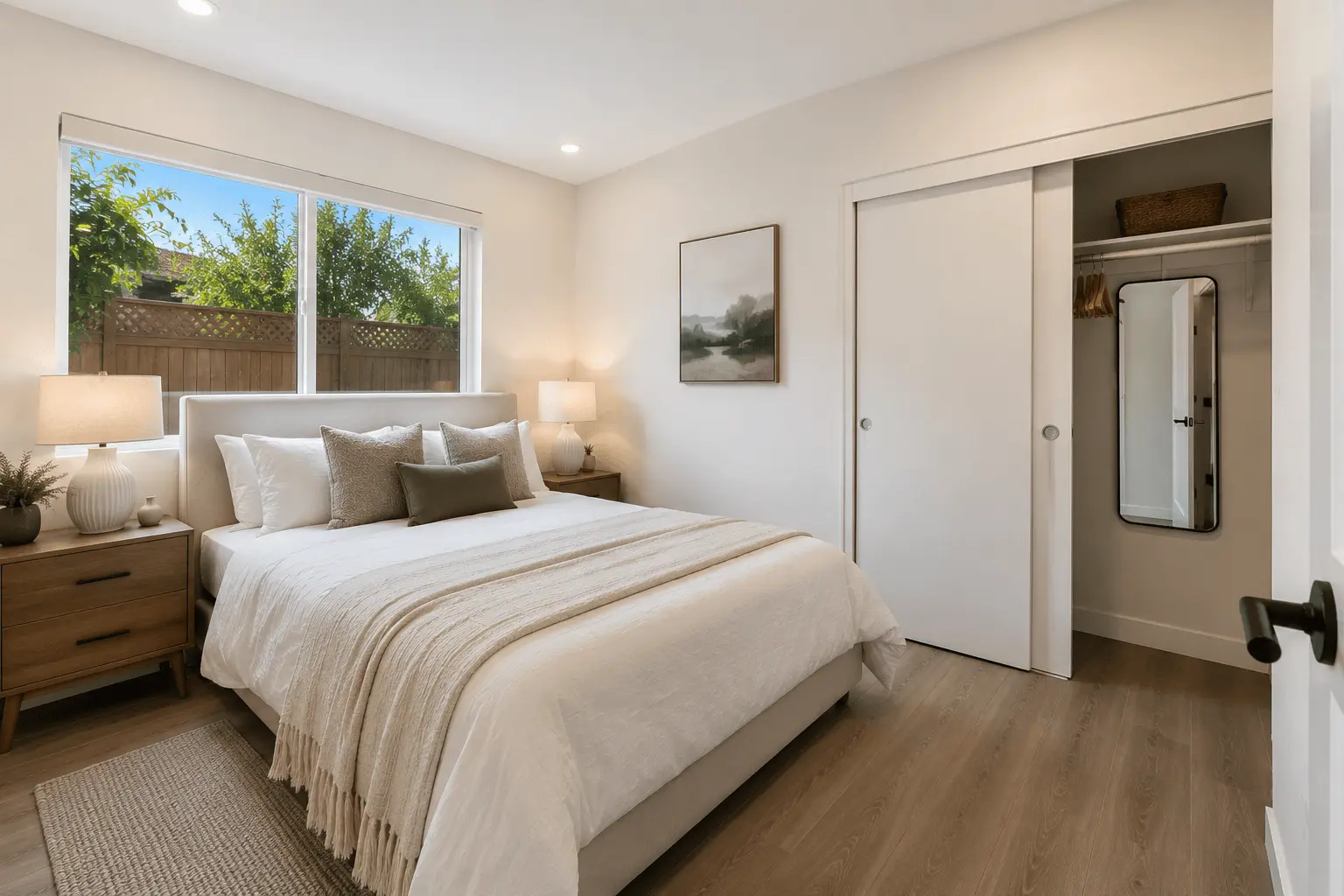ADU bedroom in Carlsbad California rental unit by Elements Design & Build