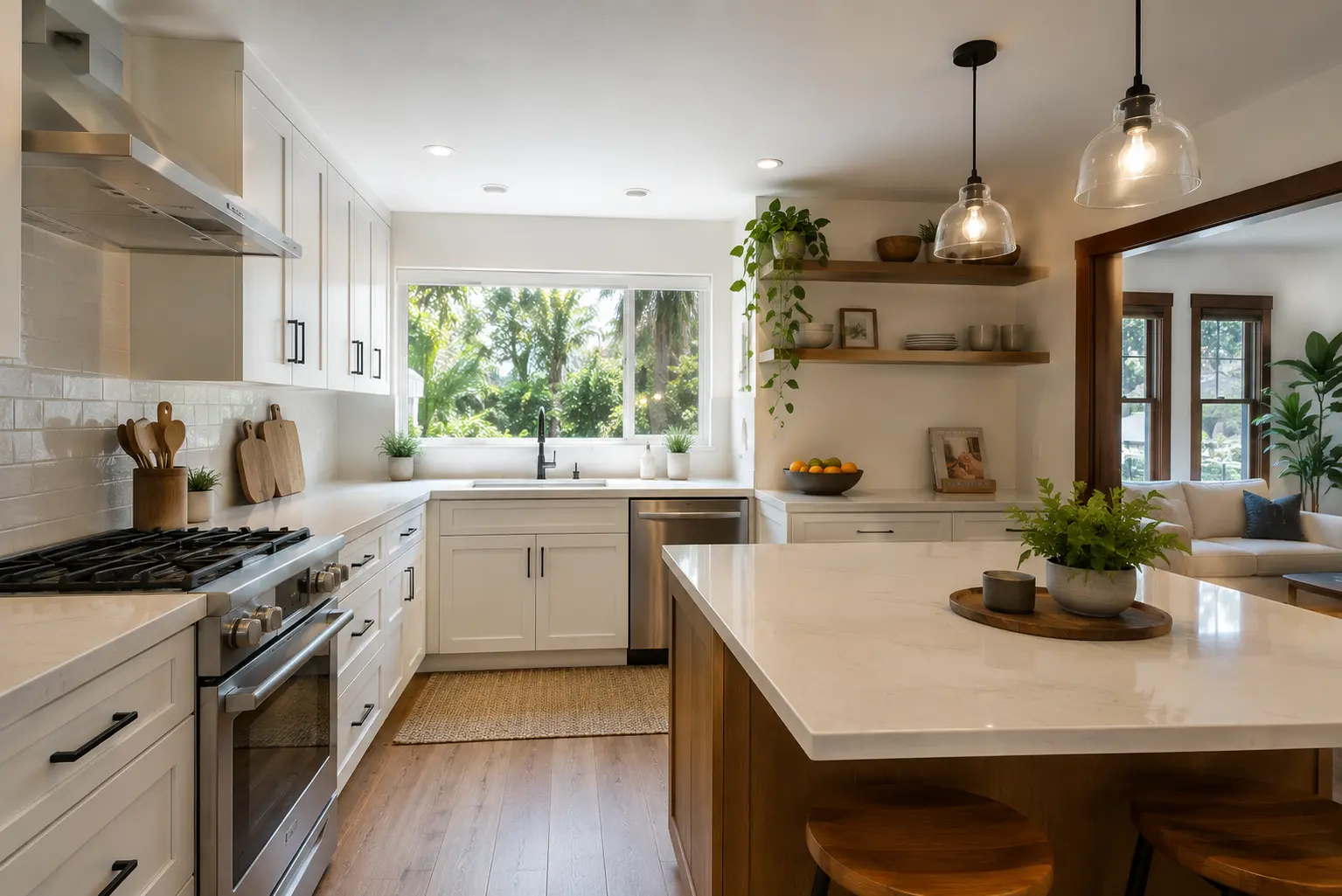 Kitchen remodeling in North Park San Diego craftsman home by Elements Design & Build