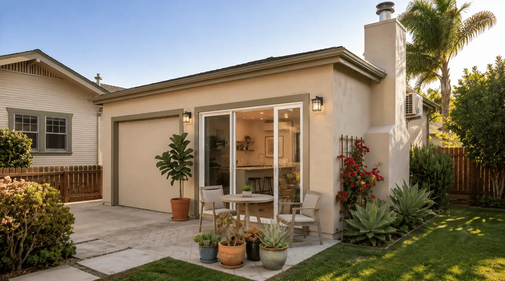 Adding a addition to house in San Diego - seamless room addition matching original exterior by Elements Design & Build